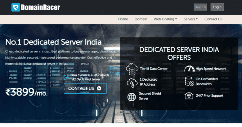 domainracer cheapest dedicated server usa