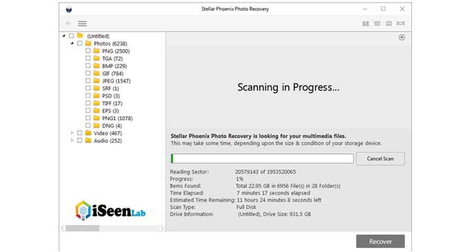 photo recovery tool scan